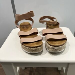Women's Pink Platform Sandals